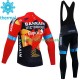 Invierno Maillot y Culotte Largos con Tirantes Bahrain Victorious 2023 Hombres