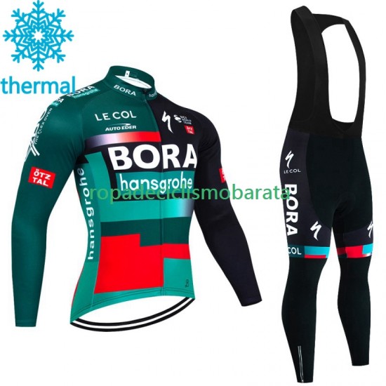 Invierno Maillot y Culotte Largos con Tirantes Bora Hansgrohe 2023 Hombres