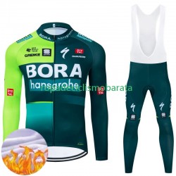 Invierno Maillot y Culotte Largos con Tirantes Bora Hansgrohe 2024 Hombres N001