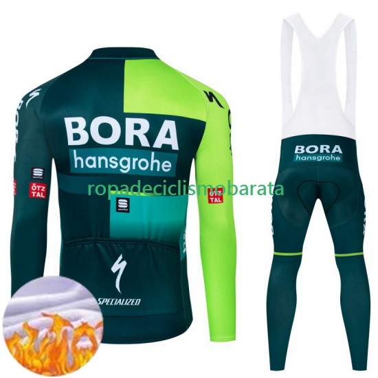 Invierno Maillot y Culotte Largos con Tirantes Bora Hansgrohe 2024 Hombres N001