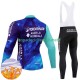 Invierno Maillot y Culotte Largos con Tirantes Decathlon Ag2R 2024 Hombres N001