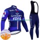 Invierno Maillot y Culotte Largos con Tirantes Fdj Groupama 2024 Hombres