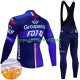 Invierno Maillot y Culotte Largos con Tirantes Fdj Groupama 2024 Hombres