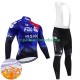 Invierno Maillot y Culotte Largos con Tirantes Fdj Suez 2024 Hombres