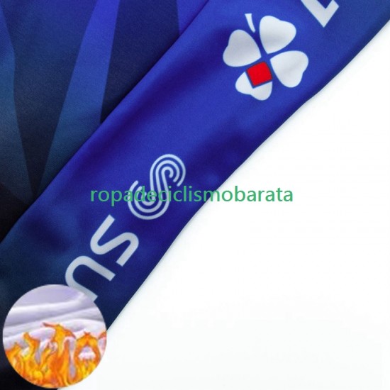 Invierno Maillot y Culotte Largos con Tirantes Fdj Suez 2024 Hombres