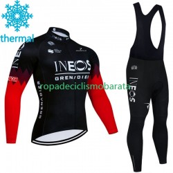 Invierno Maillot y Culotte Largos con Tirantes Ineos Grenadier 2023 Noir Hombres