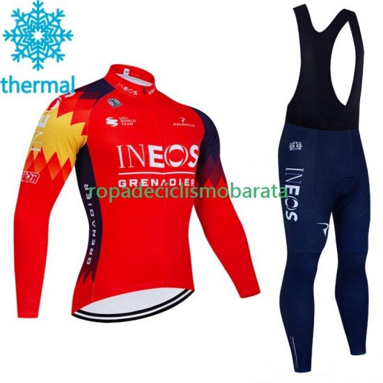 Invierno Maillot y Culotte Largos con Tirantes Ineos Grenadier 2023 Hombres