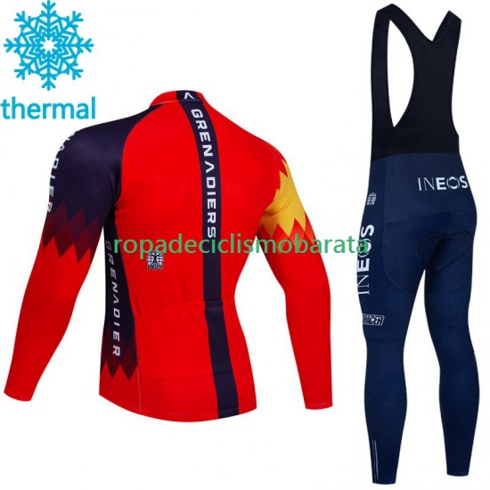Invierno Maillot y Culotte Largos con Tirantes Ineos Grenadier 2023 Hombres