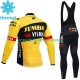 Invierno Maillot y Culotte Largos con Tirantes Jumbo Visma 2023 Hombres
