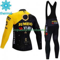 Invierno Maillot y Culotte Largos con Tirantes Jumbo Visma Tdf Velodrome 2023 Hombres