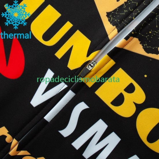 Invierno Maillot y Culotte Largos con Tirantes Jumbo Visma Tdf Velodrome 2023 Hombres