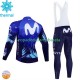 Invierno Maillot y Culotte Largos con Tirantes Movistar 2024 Hombres