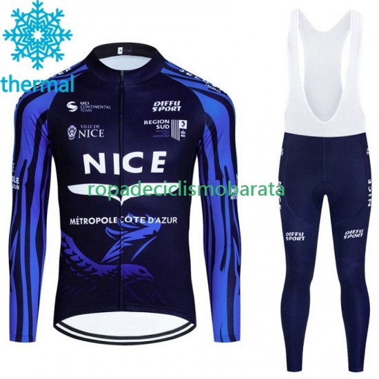 Invierno Maillot y Culotte Largos con Tirantes Nice Metropole Cote D Azur 2023 Hombres