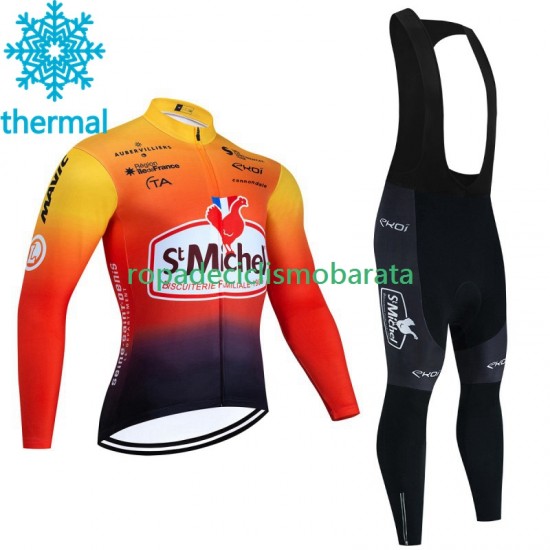 Invierno Maillot y Culotte Largos con Tirantes Saint Michel Auber 93 2023 Hombres