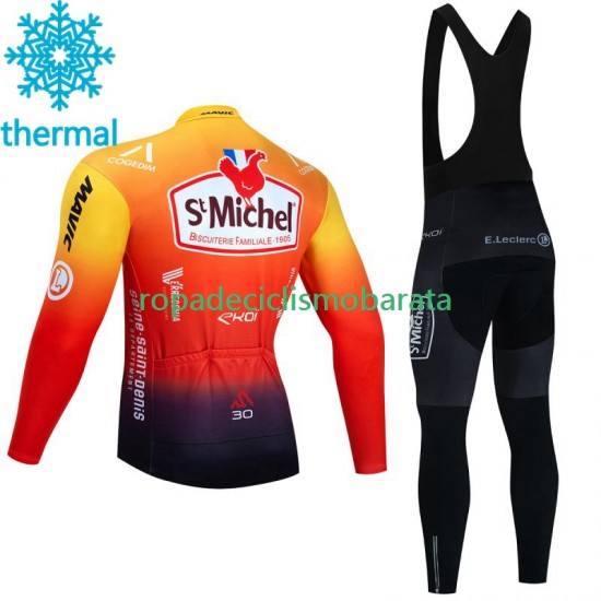 Invierno Maillot y Culotte Largos con Tirantes Saint Michel Auber 93 2023 Hombres