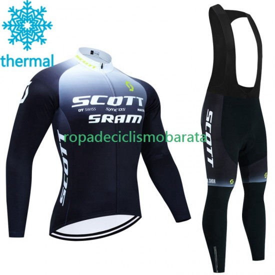 Invierno Maillot y Culotte Largos con Tirantes Scott Sram 2023 Hombres