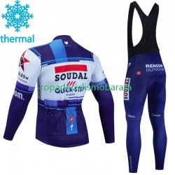 Invierno Maillot y Culotte Largos con Tirantes Soudal Quickstep 2023 Hombres