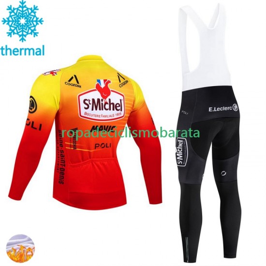 Invierno Maillot y Culotte Largos con Tirantes St Michel Auber 93 Mavic 2024 Hombres