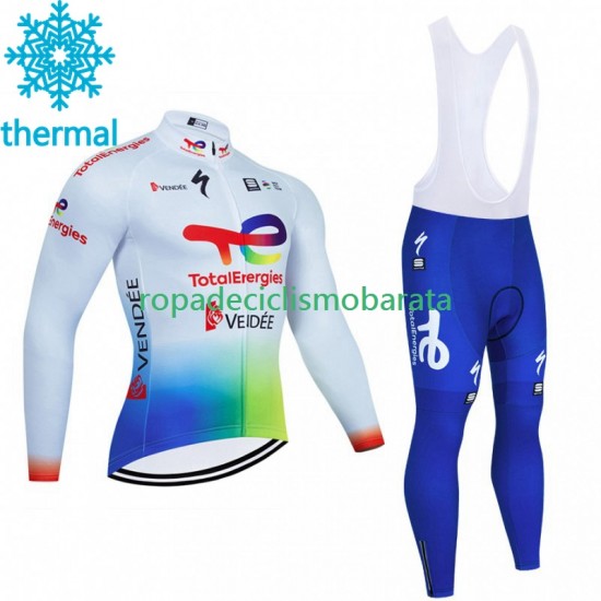 Invierno Maillot y Culotte Largos con Tirantes Totalenergies 2023 Hombres