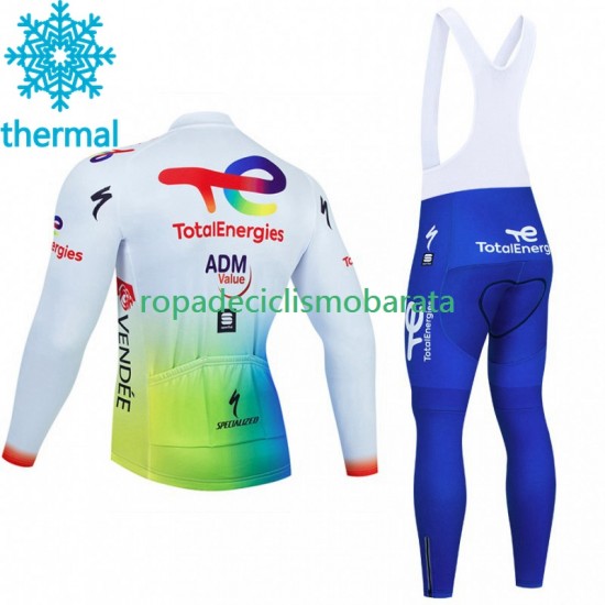 Invierno Maillot y Culotte Largos con Tirantes Totalenergies 2023 Hombres