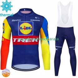 Invierno Maillot y Culotte Largos con Tirantes Trek Lidl 2024 Hombres