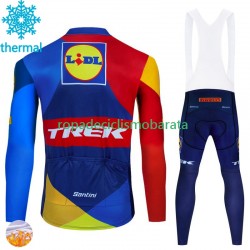 Invierno Maillot y Culotte Largos con Tirantes Trek Lidl 2024 Hombres