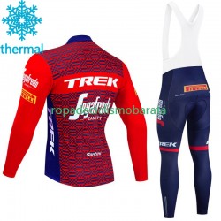Invierno Maillot y Culotte Largos con Tirantes Trek Segafredo 2023 Hombres N002