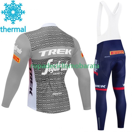 Invierno Maillot y Culotte Largos con Tirantes Trek Segafredo 2023 Hombres N003