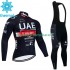 Invierno Maillot y Culotte Largos con Tirantes Uae Emirates 2023 Hombres N001