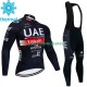 Invierno Maillot y Culotte Largos con Tirantes Uae Emirates 2023 Hombres N001