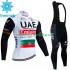 Invierno Maillot y Culotte Largos con Tirantes Uae Emirates 2023 Hombres N002