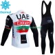 Invierno Maillot y Culotte Largos con Tirantes Uae Emirates 2023 Hombres N002