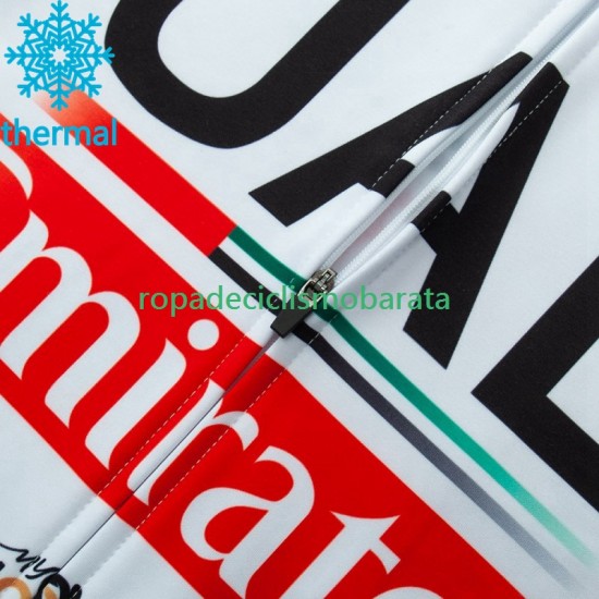 Invierno Maillot y Culotte Largos con Tirantes Uae Emirates 2023 Hombres N002