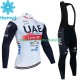 Invierno Maillot y Culotte Largos con Tirantes Uae Emirates 2023 Hombres