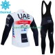 Invierno Maillot y Culotte Largos con Tirantes Uae Emirates 2023 Hombres