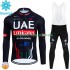 Invierno Maillot y Culotte Largos con Tirantes Uae Emirates 2024 Hombres N001