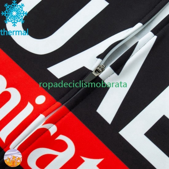 Invierno Maillot y Culotte Largos con Tirantes Uae Emirates 2024 Hombres N001