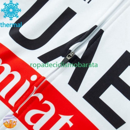 Invierno Maillot y Culotte Largos con Tirantes Uae Emirates 2024 Hombres