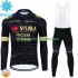 Invierno Maillot y Culotte Largos con Tirantes Visma Lease A Bike 2024 Hombres N001