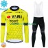 Invierno Maillot y Culotte Largos con Tirantes Visma Lease A Bike 2024 Hombres