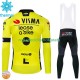 Invierno Maillot y Culotte Largos con Tirantes Visma Lease A Bike 2024 Hombres