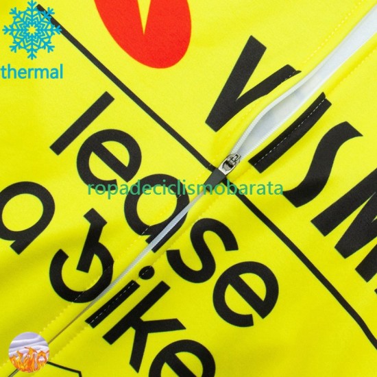 Invierno Maillot y Culotte Largos con Tirantes Visma Lease A Bike 2024 Hombres