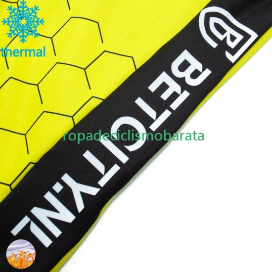 Invierno Maillot y Culotte Largos con Tirantes Visma Lease A Bike 2024 Hombres
