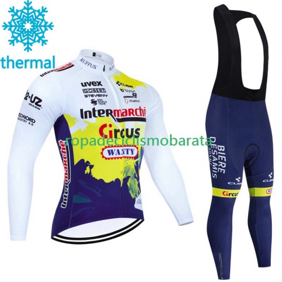 Invierno Maillot y Culotte Largos con Tirantes Wanty Circus 2023 Hombres