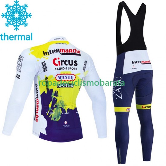 Invierno Maillot y Culotte Largos con Tirantes Wanty Circus 2023 Hombres