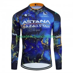 Maillot Manga Larga Astana Qazaqstan 2024 Hombres