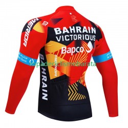 Maillot Manga Larga Bahrain Victorious 2023 Hombres