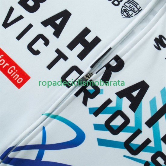 Maillot Manga Larga Bahrain Victorious 2024 Hombres