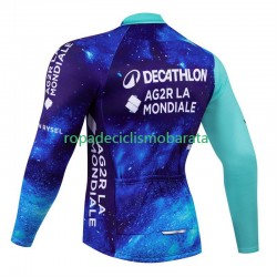 Maillot Manga Larga Decathlon Ag2R 2024 Hombres N001