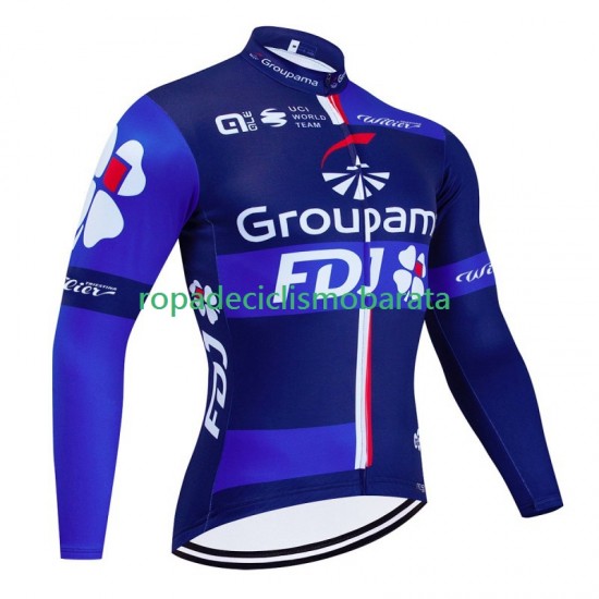 Maillot Manga Larga Fdj Groupama 2024 Hombres